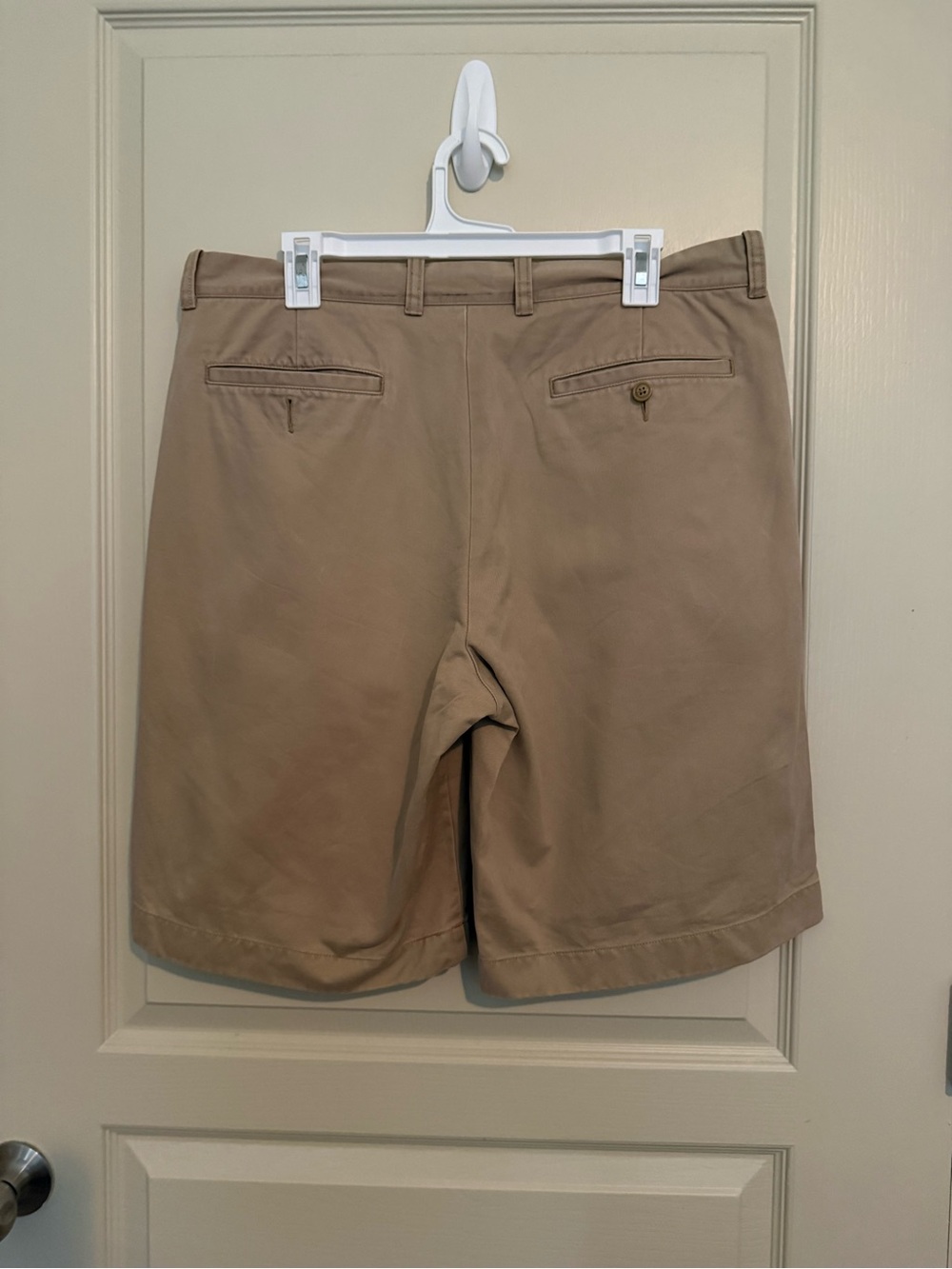 J. Crew Men's Tan Flat-Front Chino Shorts